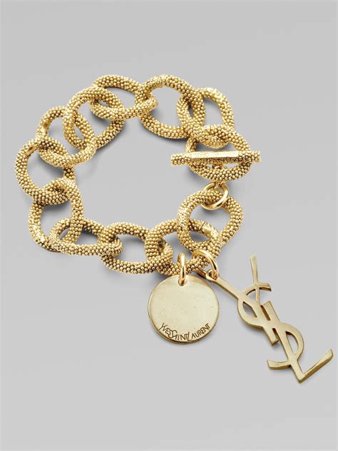 ysl rose gold bracelet|yves saint laurent gold earrings.